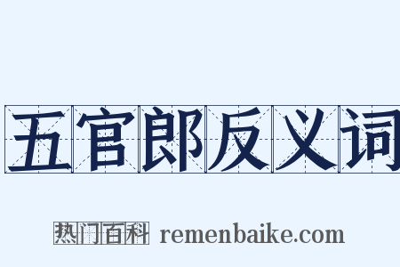 五官郎反义词是什么意思的图片